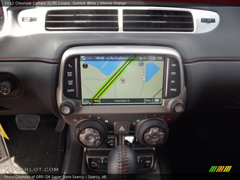 Navigation of 2013 Camaro SS/RS Coupe