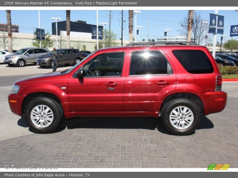 Vivid Red / Pebble/Light Parchment 2005 Mercury Mariner V6 Convenience