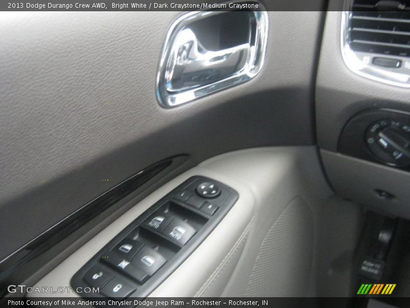 Bright White / Dark Graystone/Medium Graystone 2013 Dodge Durango Crew AWD