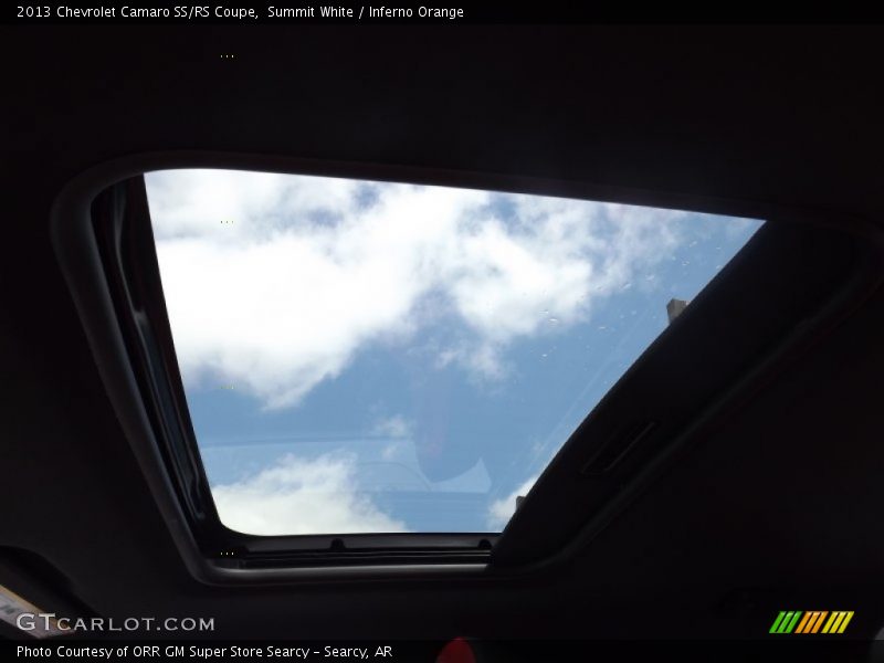 Summit White / Inferno Orange 2013 Chevrolet Camaro SS/RS Coupe