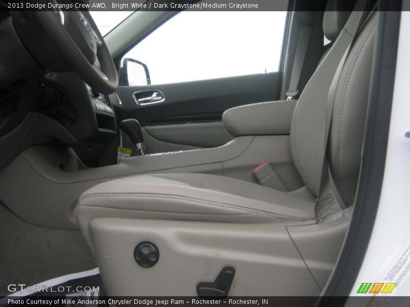 Bright White / Dark Graystone/Medium Graystone 2013 Dodge Durango Crew AWD