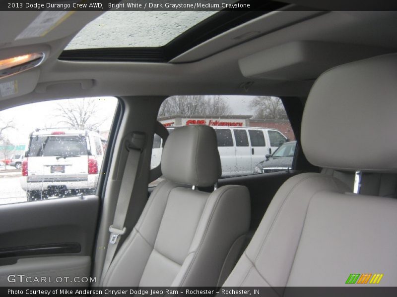 Bright White / Dark Graystone/Medium Graystone 2013 Dodge Durango Crew AWD