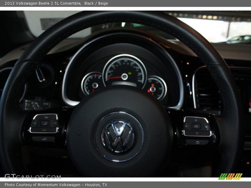 Black / Beige 2013 Volkswagen Beetle 2.5L Convertible