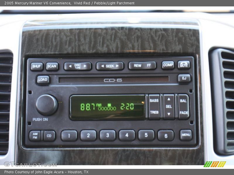 Vivid Red / Pebble/Light Parchment 2005 Mercury Mariner V6 Convenience
