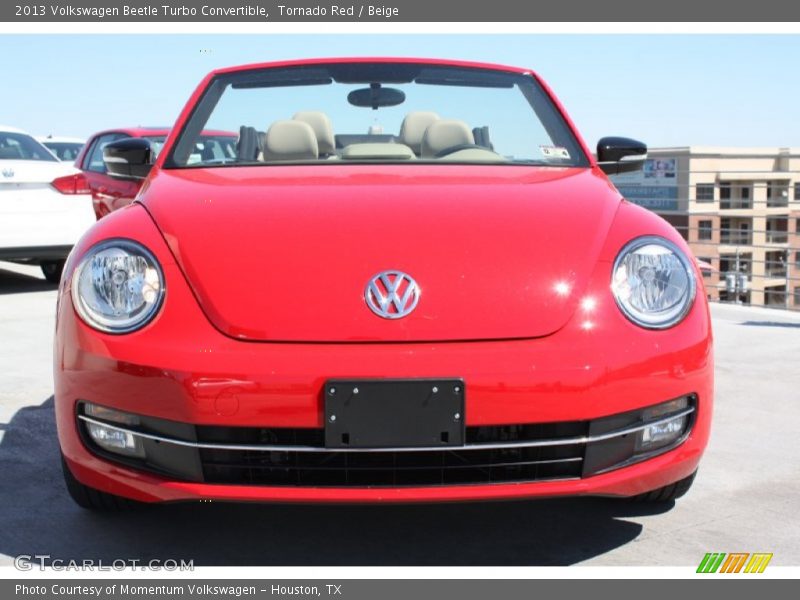 Tornado Red / Beige 2013 Volkswagen Beetle Turbo Convertible