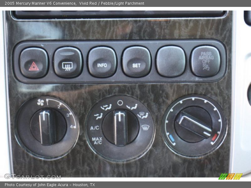 Vivid Red / Pebble/Light Parchment 2005 Mercury Mariner V6 Convenience