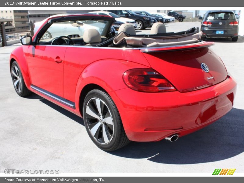 Tornado Red / Beige 2013 Volkswagen Beetle Turbo Convertible