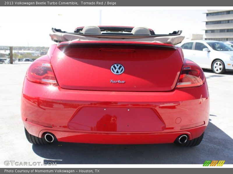 Tornado Red / Beige 2013 Volkswagen Beetle Turbo Convertible