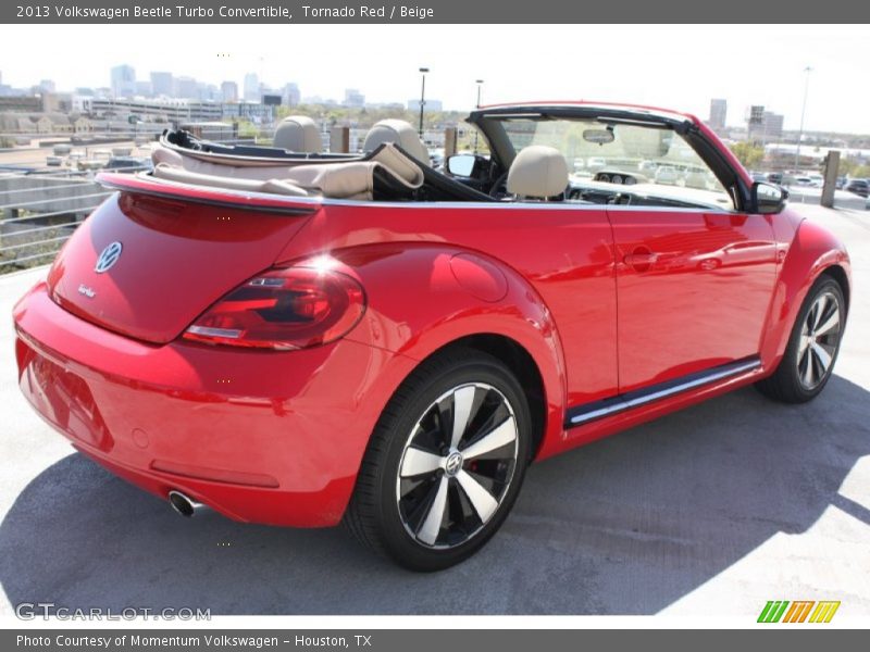 Tornado Red / Beige 2013 Volkswagen Beetle Turbo Convertible