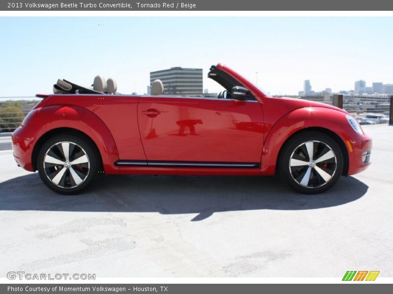 Tornado Red / Beige 2013 Volkswagen Beetle Turbo Convertible