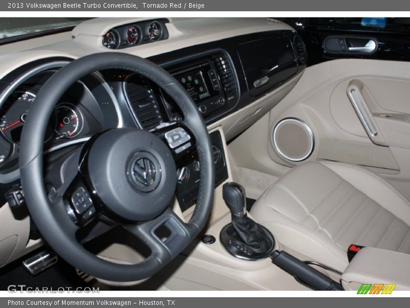Tornado Red / Beige 2013 Volkswagen Beetle Turbo Convertible