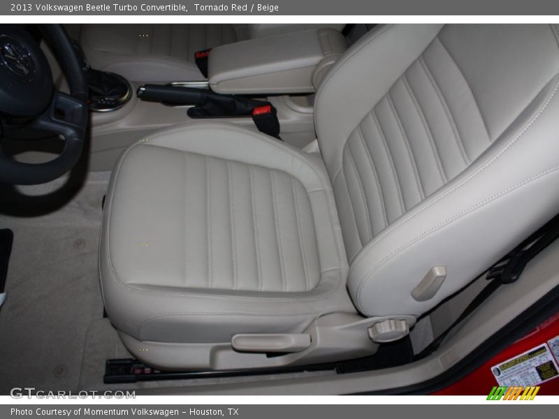 Tornado Red / Beige 2013 Volkswagen Beetle Turbo Convertible
