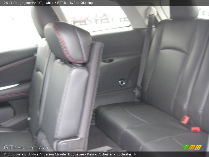 White / R/T Black/Red Stitching 2013 Dodge Journey R/T