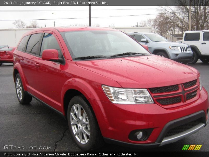 Bright Red / R/T Black/Red Stitching 2013 Dodge Journey R/T AWD