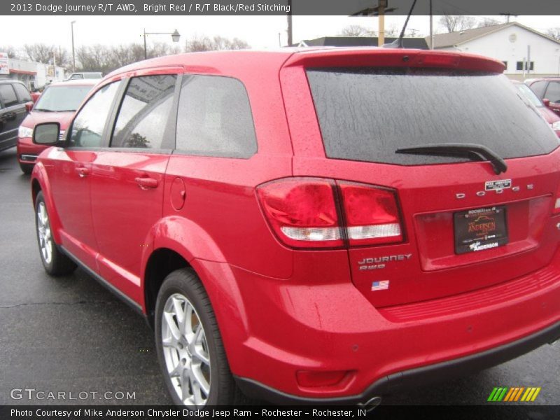 Bright Red / R/T Black/Red Stitching 2013 Dodge Journey R/T AWD