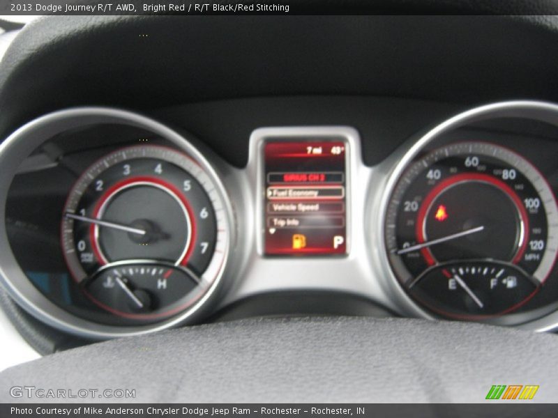 Bright Red / R/T Black/Red Stitching 2013 Dodge Journey R/T AWD