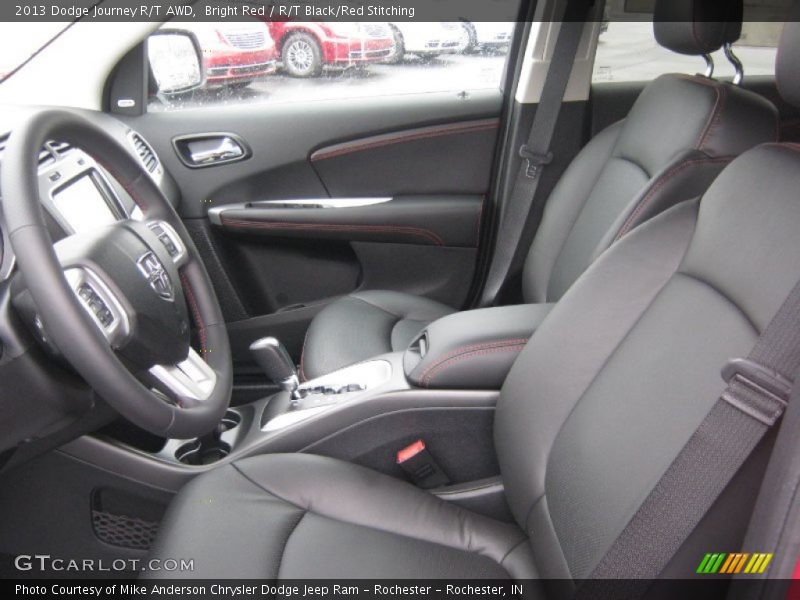 Bright Red / R/T Black/Red Stitching 2013 Dodge Journey R/T AWD