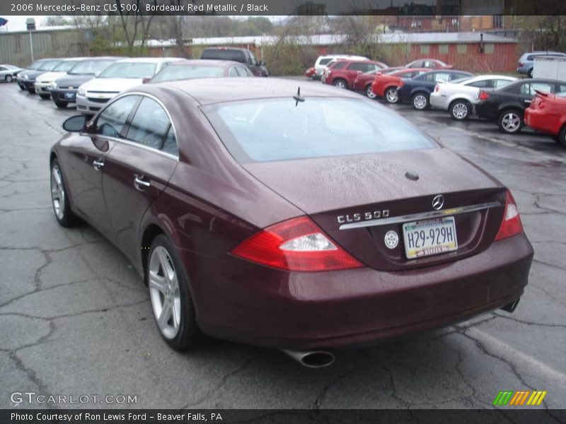 Bordeaux Red Metallic / Black 2006 Mercedes-Benz CLS 500