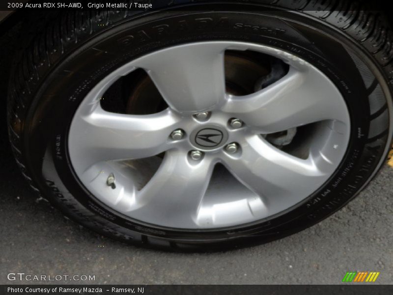 Grigio Metallic / Taupe 2009 Acura RDX SH-AWD