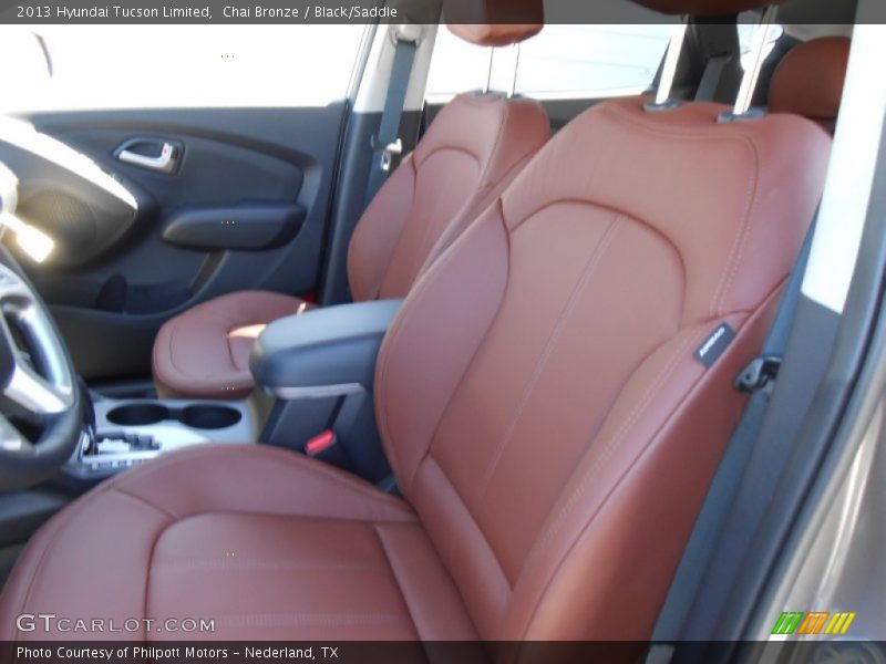 Front Seat of 2013 Tucson Limited