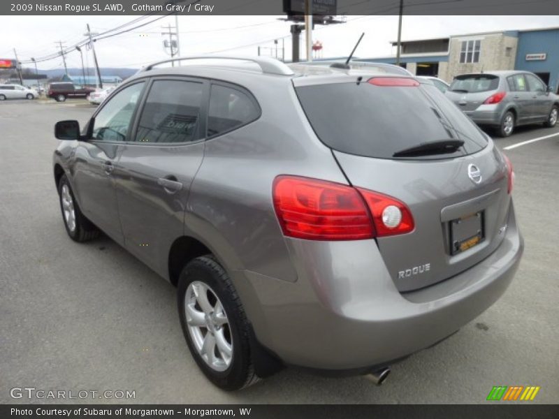Gotham Gray / Gray 2009 Nissan Rogue SL AWD