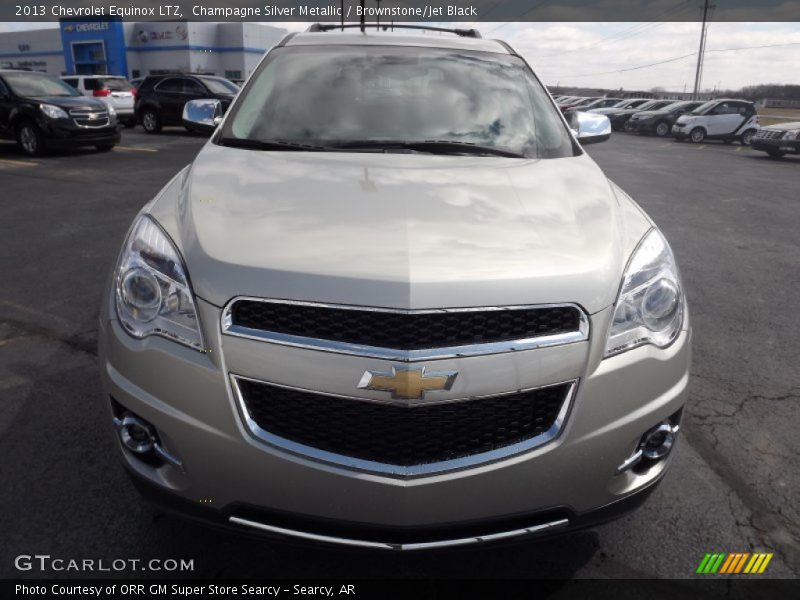 Champagne Silver Metallic / Brownstone/Jet Black 2013 Chevrolet Equinox LTZ