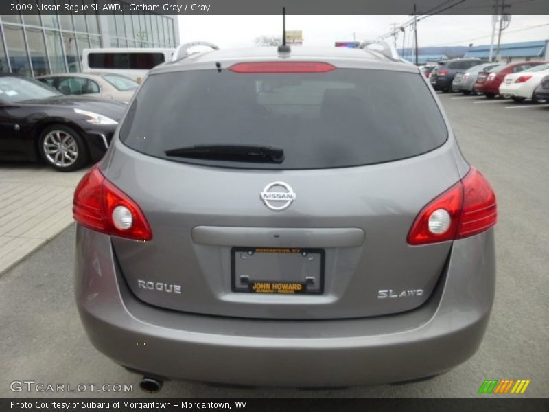 Gotham Gray / Gray 2009 Nissan Rogue SL AWD