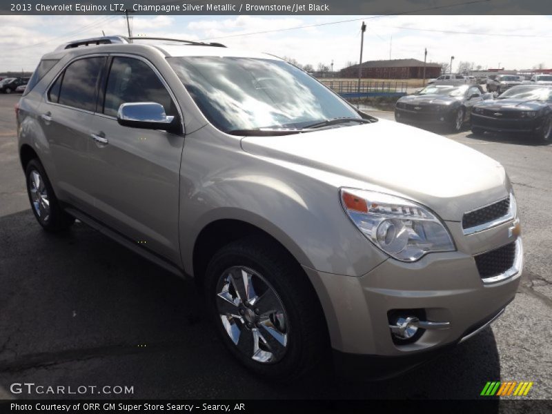 Champagne Silver Metallic / Brownstone/Jet Black 2013 Chevrolet Equinox LTZ