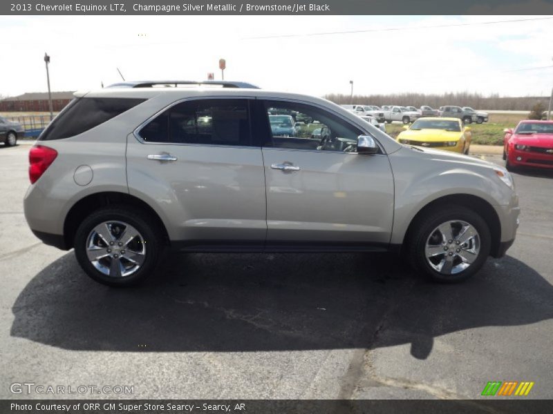 Champagne Silver Metallic / Brownstone/Jet Black 2013 Chevrolet Equinox LTZ
