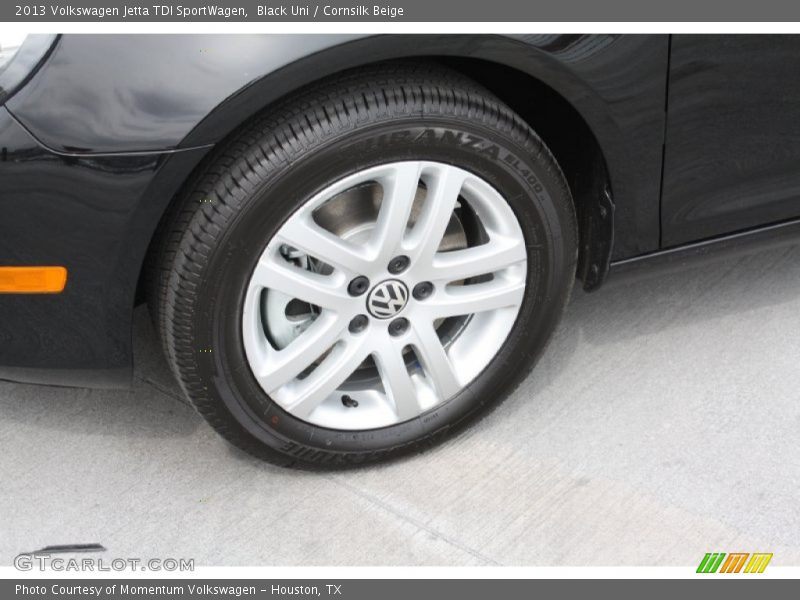 Black Uni / Cornsilk Beige 2013 Volkswagen Jetta TDI SportWagen