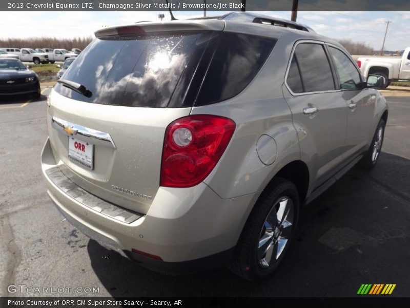 Champagne Silver Metallic / Brownstone/Jet Black 2013 Chevrolet Equinox LTZ