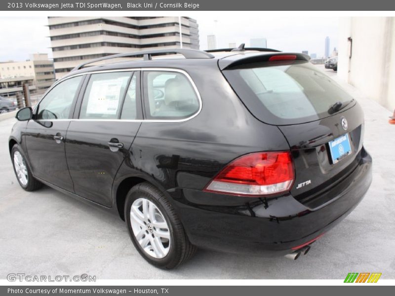 Black Uni / Cornsilk Beige 2013 Volkswagen Jetta TDI SportWagen