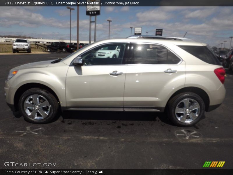 Champagne Silver Metallic / Brownstone/Jet Black 2013 Chevrolet Equinox LTZ
