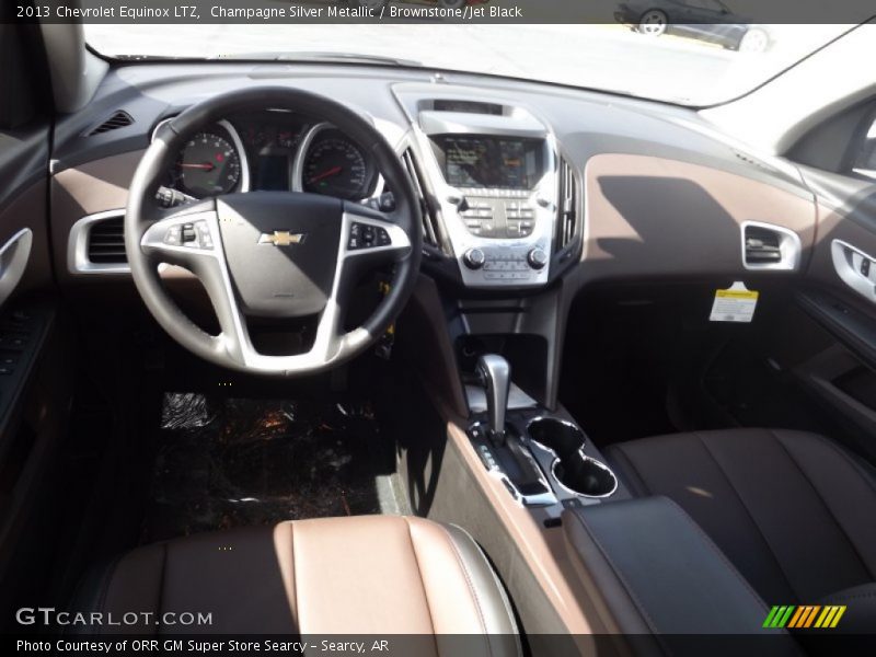 Champagne Silver Metallic / Brownstone/Jet Black 2013 Chevrolet Equinox LTZ