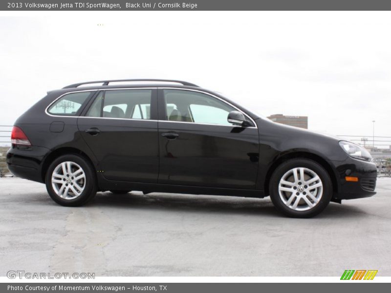 Black Uni / Cornsilk Beige 2013 Volkswagen Jetta TDI SportWagen