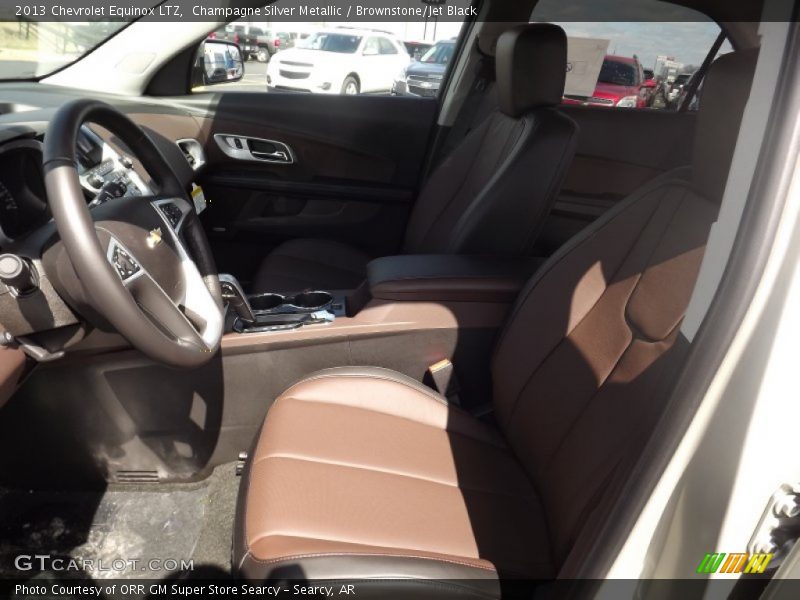 Champagne Silver Metallic / Brownstone/Jet Black 2013 Chevrolet Equinox LTZ