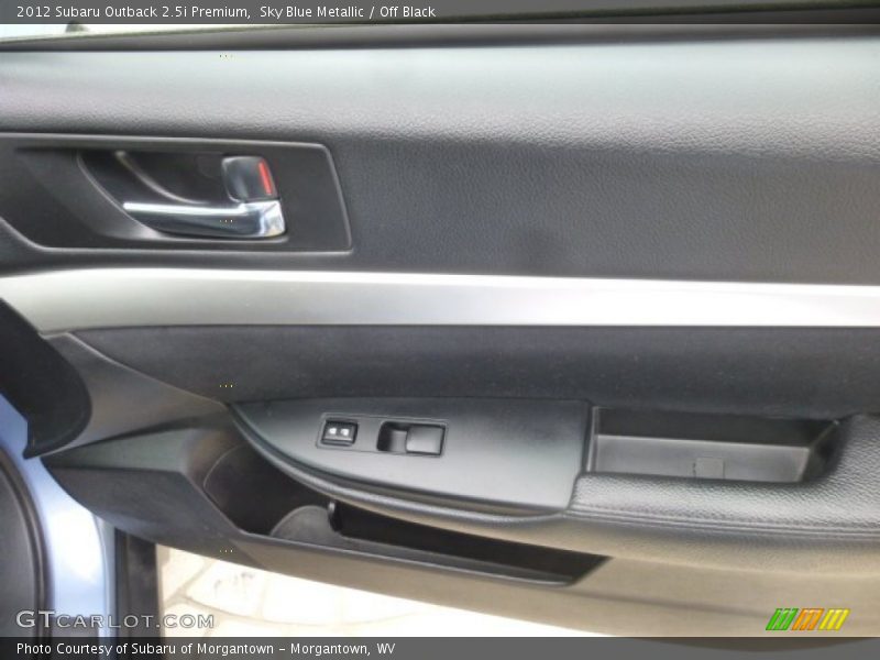 Sky Blue Metallic / Off Black 2012 Subaru Outback 2.5i Premium