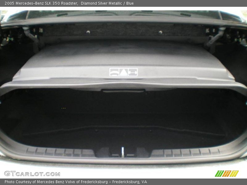 Diamond Silver Metallic / Blue 2005 Mercedes-Benz SLK 350 Roadster