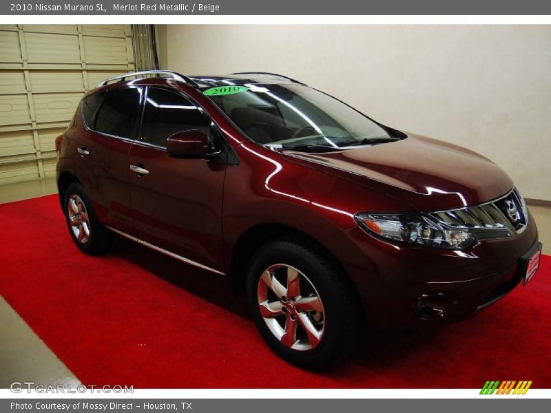 Merlot Red Metallic / Beige 2010 Nissan Murano SL