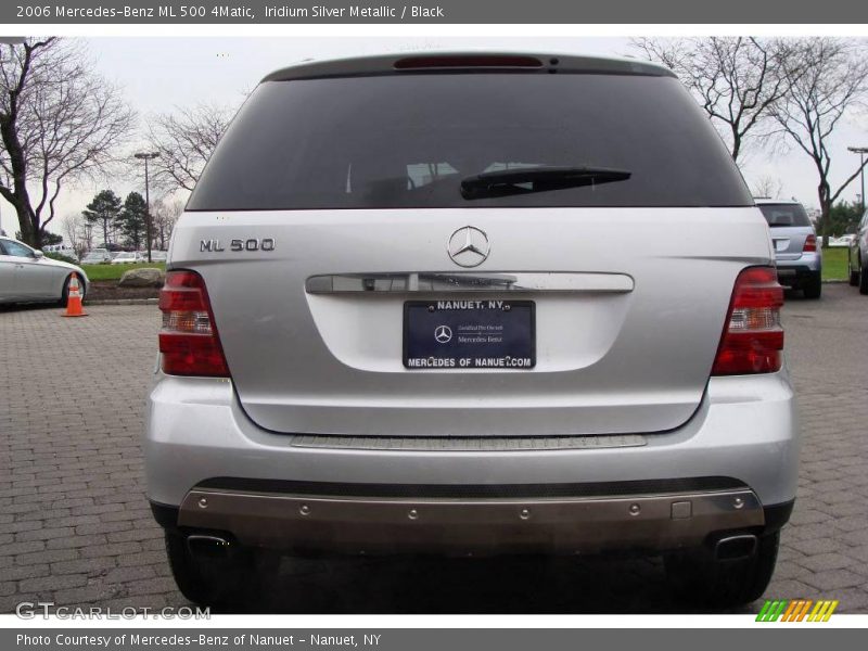 Iridium Silver Metallic / Black 2006 Mercedes-Benz ML 500 4Matic