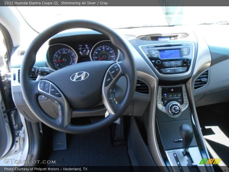 Shimmering Air Silver / Gray 2013 Hyundai Elantra Coupe GS