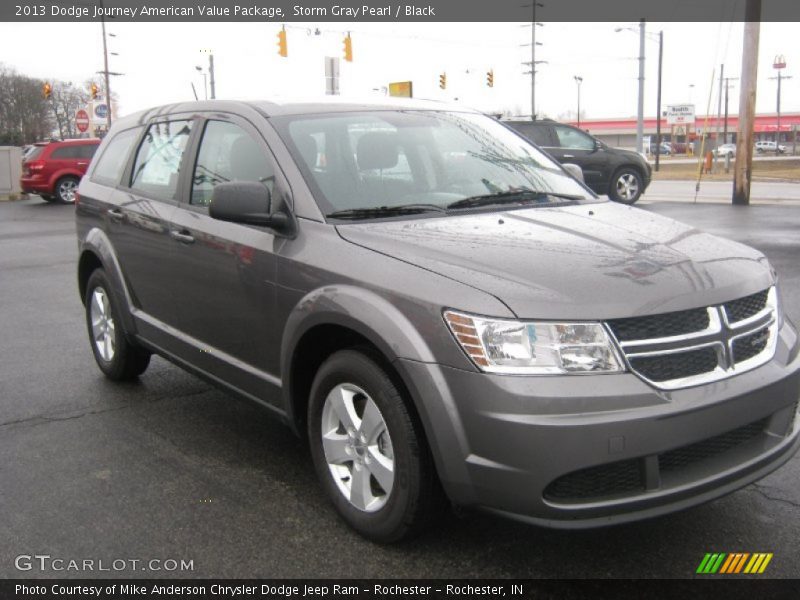 Storm Gray Pearl / Black 2013 Dodge Journey American Value Package