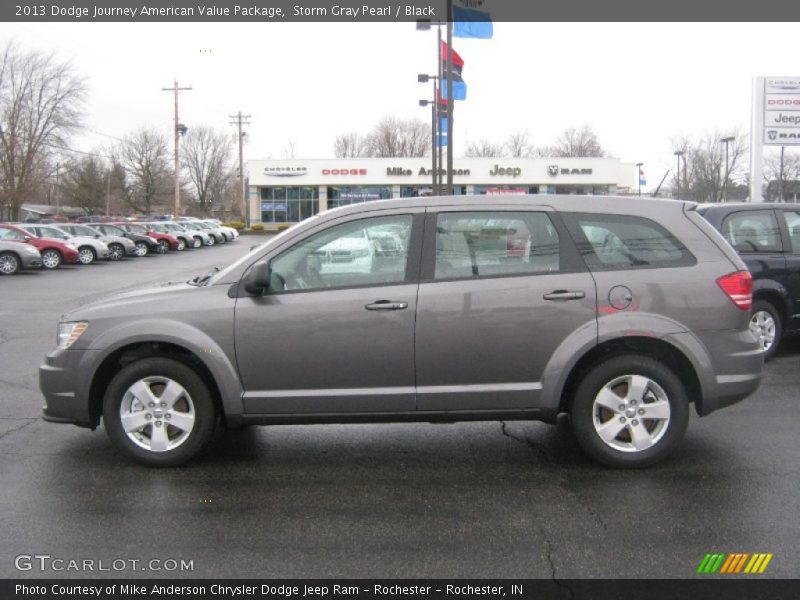 Storm Gray Pearl / Black 2013 Dodge Journey American Value Package
