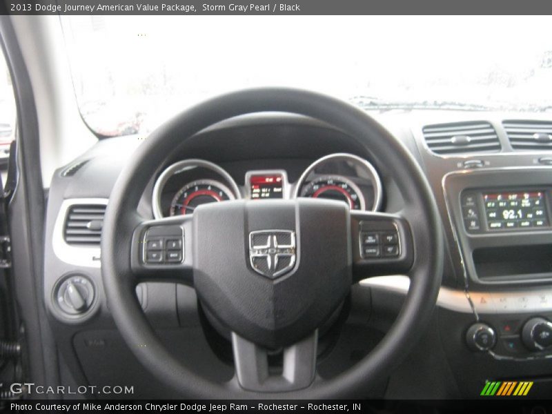 Storm Gray Pearl / Black 2013 Dodge Journey American Value Package