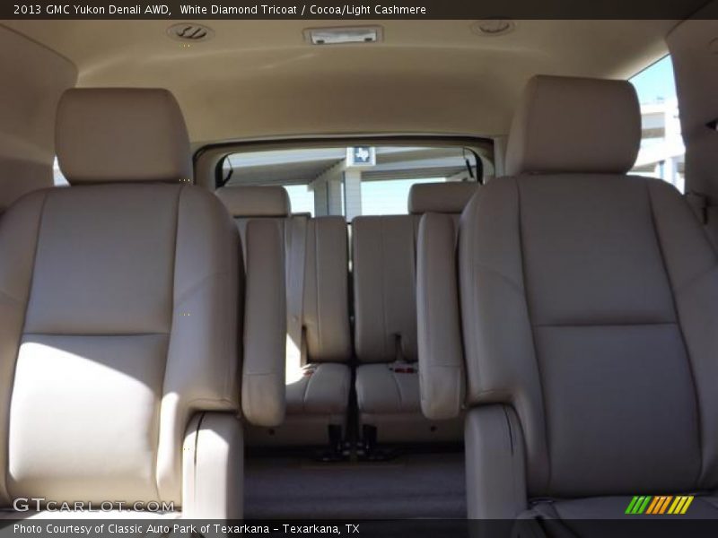 White Diamond Tricoat / Cocoa/Light Cashmere 2013 GMC Yukon Denali AWD