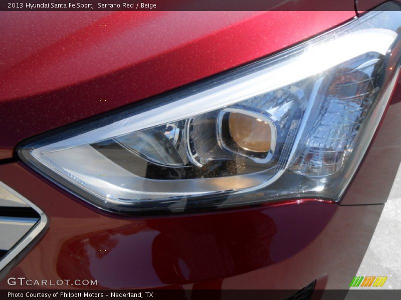 Serrano Red / Beige 2013 Hyundai Santa Fe Sport