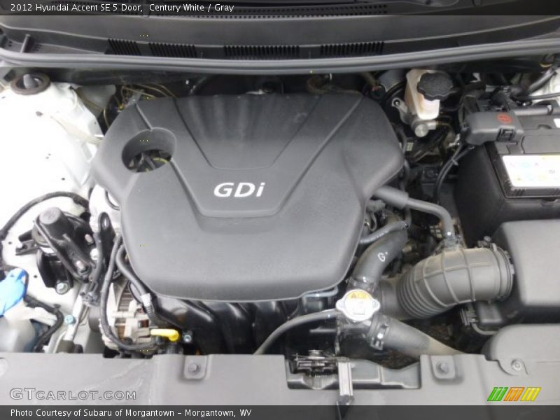  2012 Accent SE 5 Door Engine - 1.6 Liter GDI DOHC 16-Valve D-CVVT 4 Cylinder