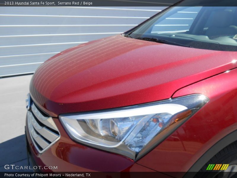 Serrano Red / Beige 2013 Hyundai Santa Fe Sport