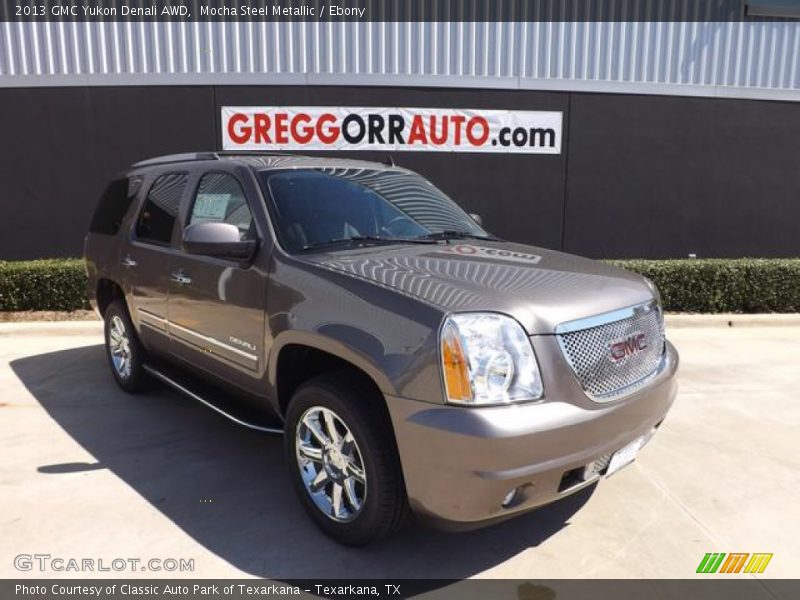 Mocha Steel Metallic / Ebony 2013 GMC Yukon Denali AWD