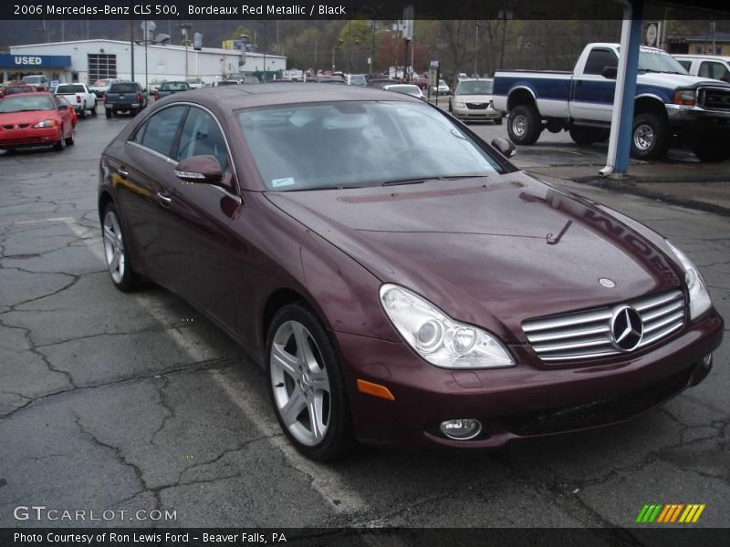 Bordeaux Red Metallic / Black 2006 Mercedes-Benz CLS 500